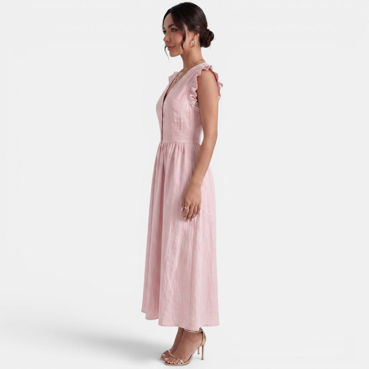 Vestido Largo Verano Mujer Volantes