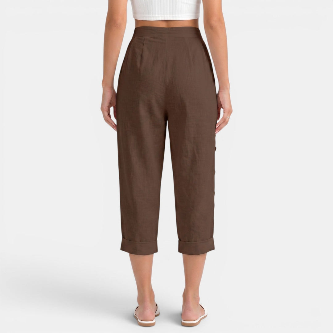 Pantalón Capri Mujer Lino
