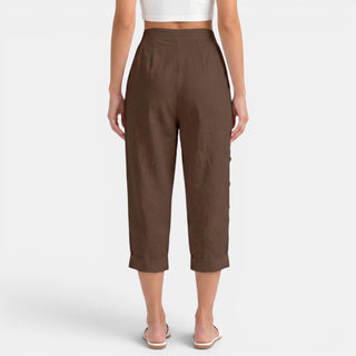 Pantalón Capri Mujer Lino