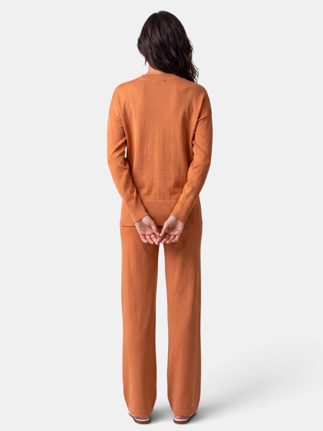 Conjunto Mujer Punto Jersey y Pantalón