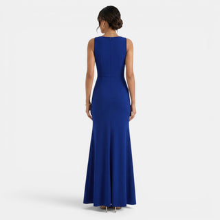 Vestido Fiesta Elegante Azul Mujer