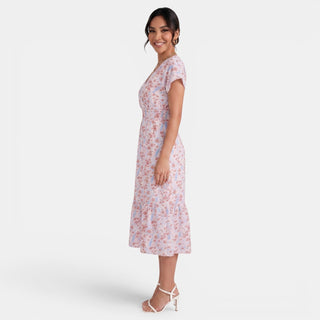 Vestido Midi Floral Mujer Verano