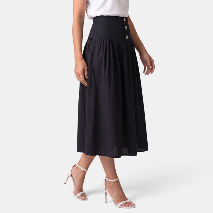 Falda Midi Mujer Línea A