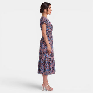 Vestido Midi Floral Mujer Verano