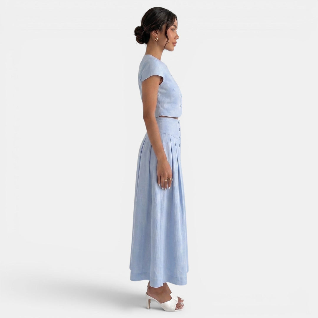 Vestido Maxi Elegante Dos Piezas