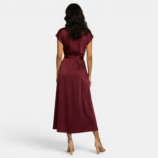 Elegant Silk Midi Dress for Women