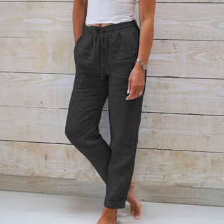 Pantalones Holgados con Cordón para Mujer - Corte Cómodo y Fluido