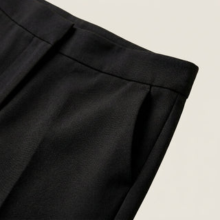 Pantalón Recto de Talle Alto con Pinza Central para Mujer