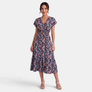 Vestido Midi Floral Mujer Verano