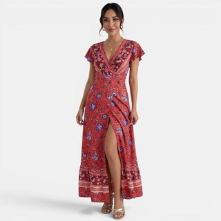Vestido Largo Floral Mujer