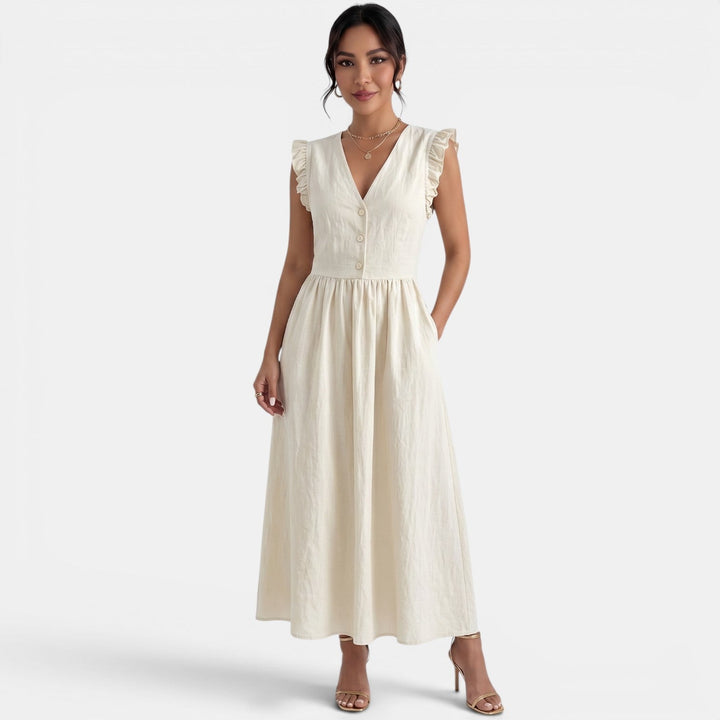 Vestido Largo Verano Mujer Volantes