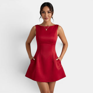 Vestido Corto Mujer Espalda Abierta