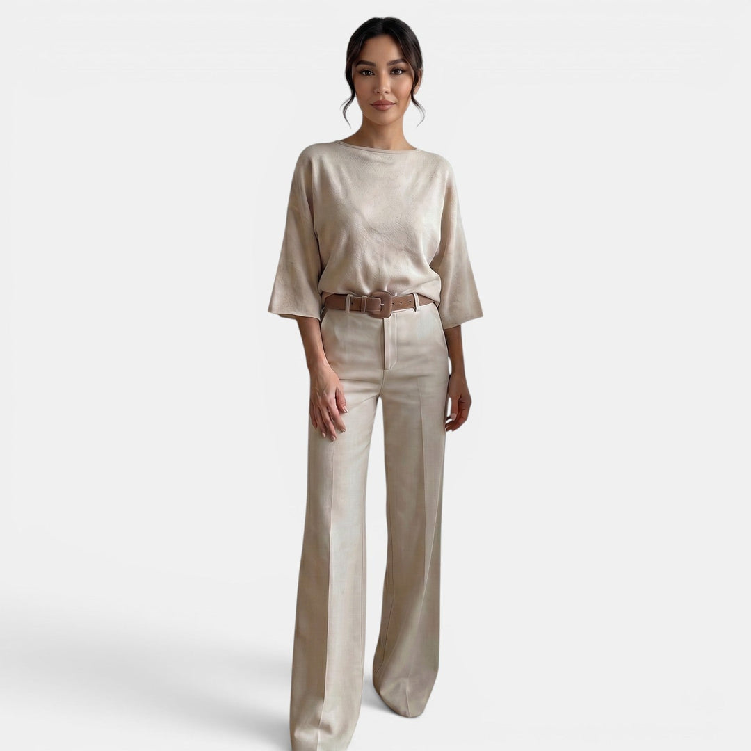 Conjunto Dos Piezas Mujer Elegante