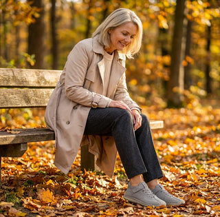 Gisela - Comfortable orthopedic shoes with a leather effect