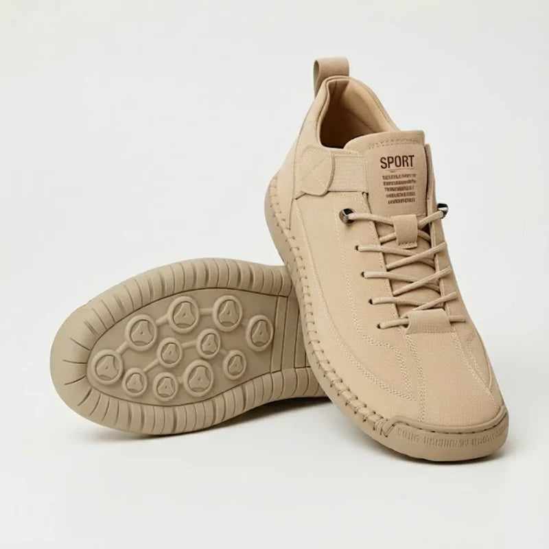 Gisela - Comfortable orthopedic shoes with a leather effect