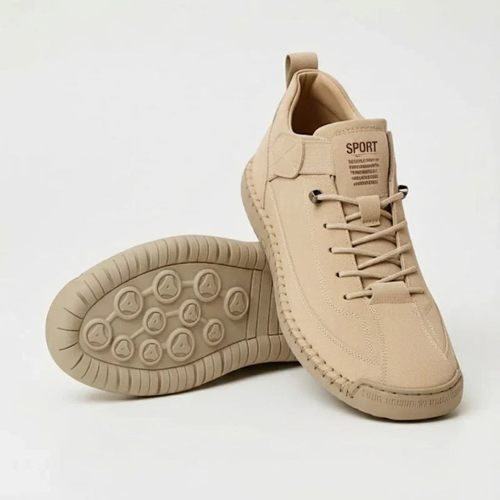 Gisela - Comfortable orthopedic shoes with a leather effect