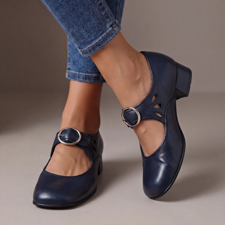 Josefina - Comfortable leather-effect sandals