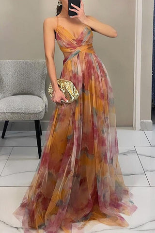Elegant Floral Long Dress for Women - Ideal for Summer