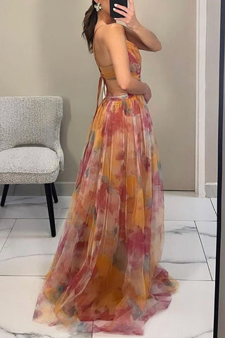 Elegant Floral Long Dress for Women - Ideal for Summer