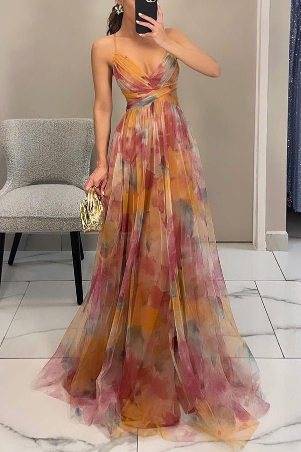 Elegant Floral Long Dress for Women - Ideal for Summer