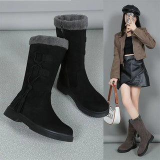 Lidia - Botas de invierno con suela gruesa y forro cálido