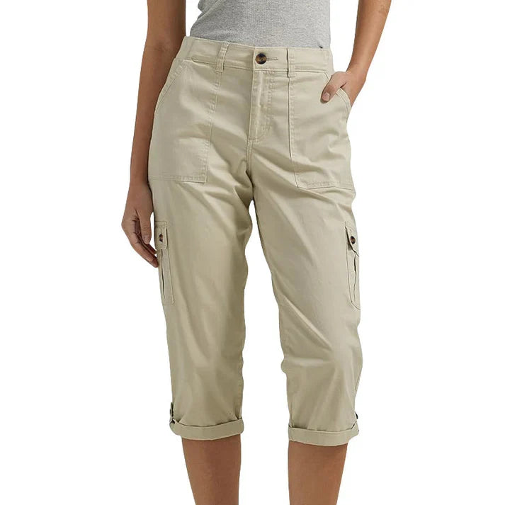 Inés - Pantalón corto casual elástico con bolsillos