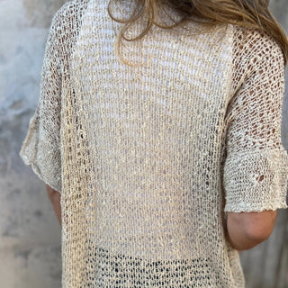Sara - Blusa de punto con botón
