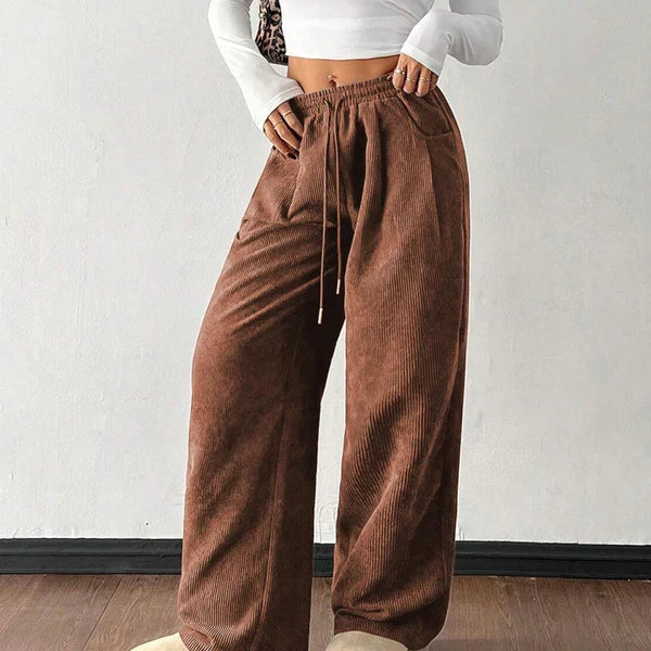 Leire - Pantalones de pana holgados y desenfadados