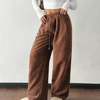 Leire - Pantalones de pana holgados y desenfadados