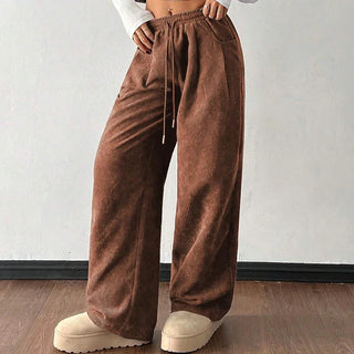 Leire - Pantalones de pana holgados y desenfadados