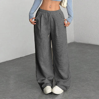 Leire - Pantalones de pana holgados y desenfadados