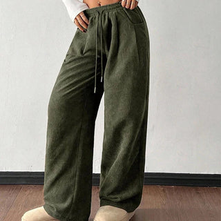 Leire - Pantalones de pana holgados y desenfadados