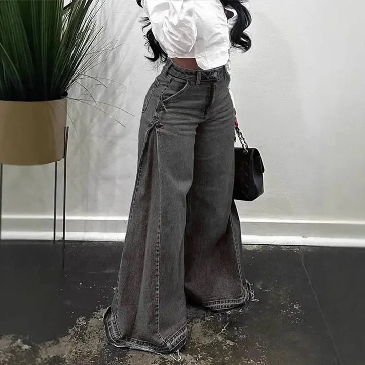 Sara - Vaqueros oversize de cintura alta y pierna ancha