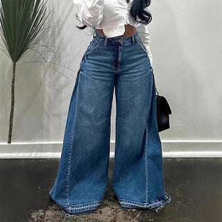 Sara - Vaqueros oversize de cintura alta y pierna ancha