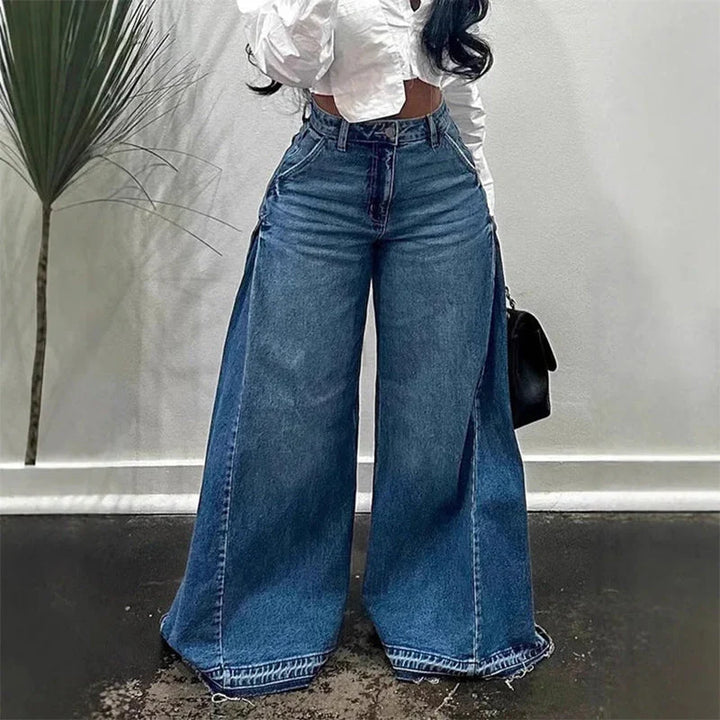 Sara - Vaqueros oversize de cintura alta y pierna ancha