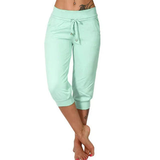 Tamara – Pantalones capri con cordón en la cintura