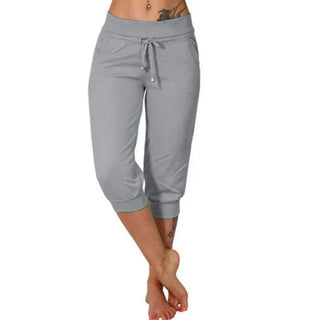 Lía - Pantalón capri ajustado de cintura alta