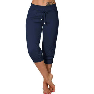 Lía - Pantalón capri ajustado de cintura alta