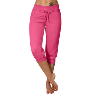 Lía - Pantalón capri ajustado de cintura alta