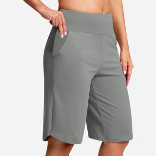 Maya - Pantalones cortos de yoga de cintura alta con bolsillos