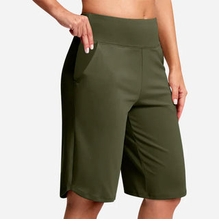 Maya - Pantalones cortos de yoga de cintura alta con bolsillos