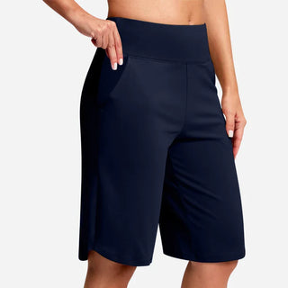 Maya - Pantalones cortos de yoga de cintura alta con bolsillos