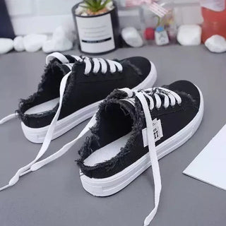 Amaya - zapatillas mule denim de suela cómoda