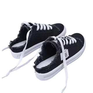 Amaya - zapatillas mule denim de suela cómoda