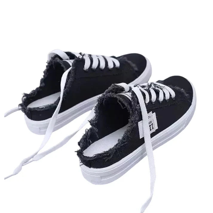 Amaya - zapatillas mule denim de suela cómoda
