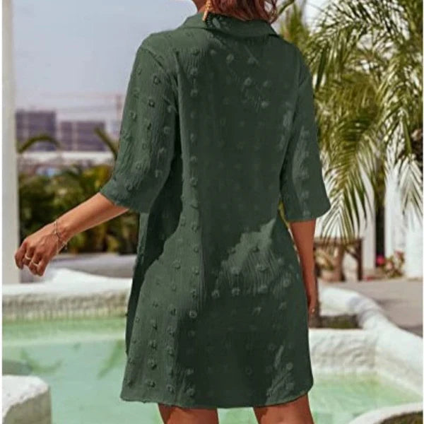 Valentina - Camisa oversize elegante con abertura lateral