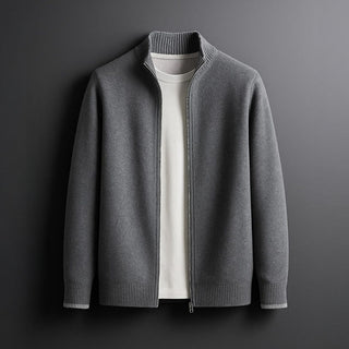 Harvey™ | Cárdigan elegante de lana con cremallera